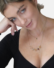 Creativity Necklace Chrome Diopside Gold
