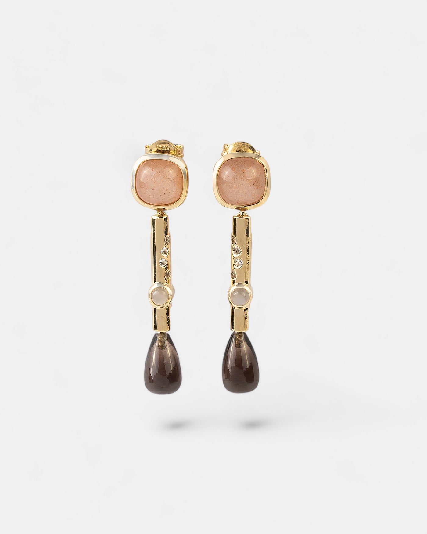 Daydreamer Earrings Moonstone Gold