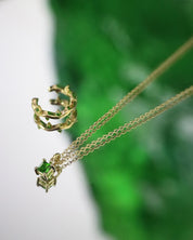 Creativity Necklace Chrome Diopside Gold
