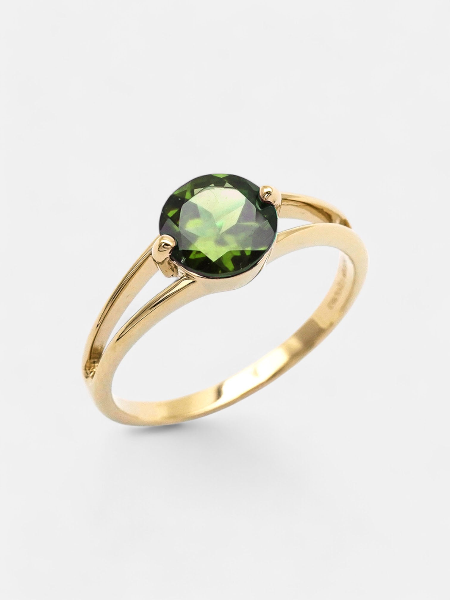 Intention Ring Chromdiopsid - Kreativität Gold