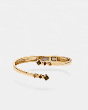 Visionary Armreif Rauchquarz Gold