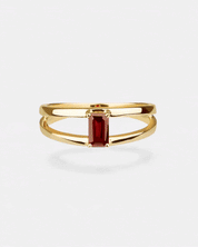 Roter Granat Edelstein Ring Gold - Imaginative Ring - Edelsteinschmuck gold
