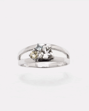 Lucid Ring grüner Amethyst Silber