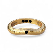 Personalisierter Hidden Inner Strength Ring Gehämmert