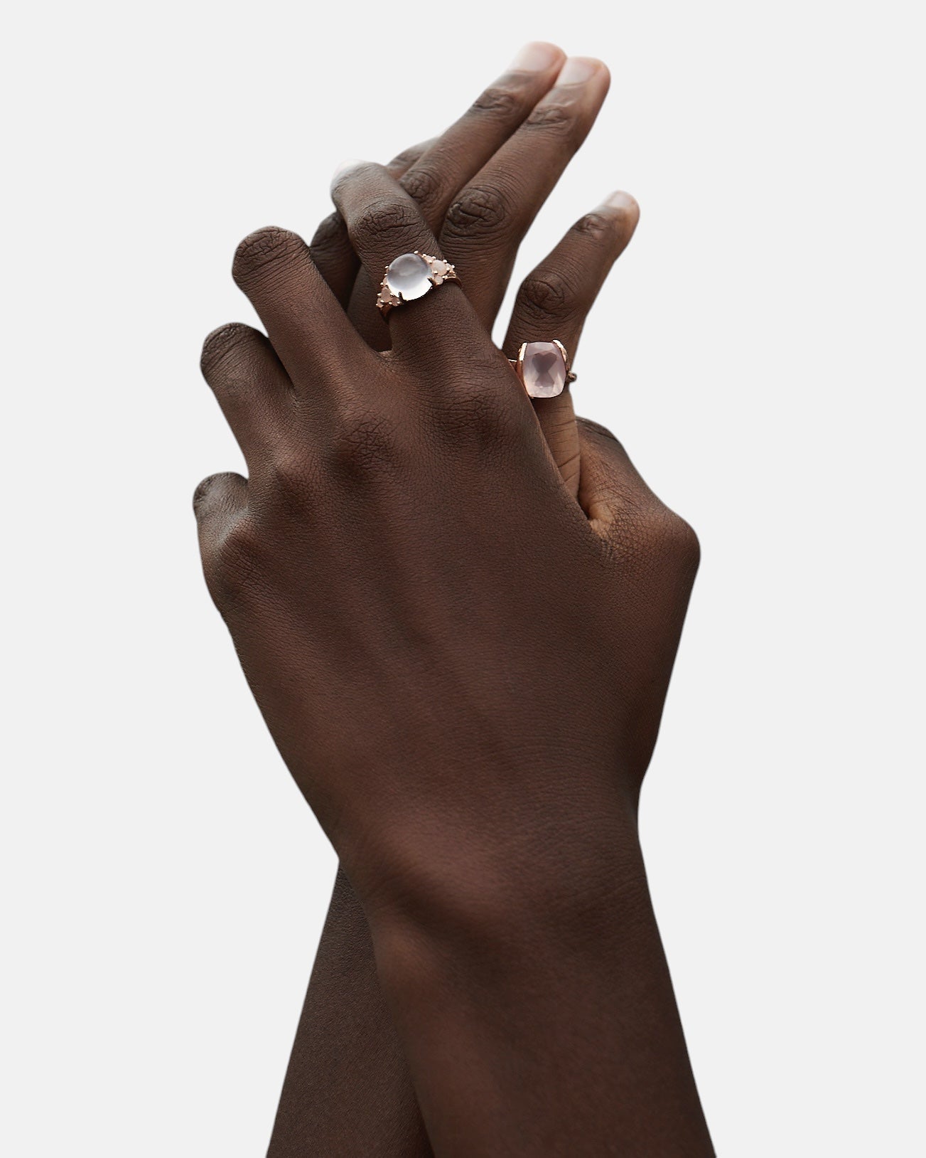 Blooming Ring Silber Rosenquarz