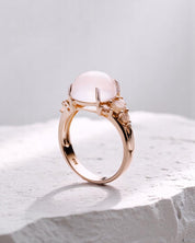 Blooming Ring Roségold Rosenquarz