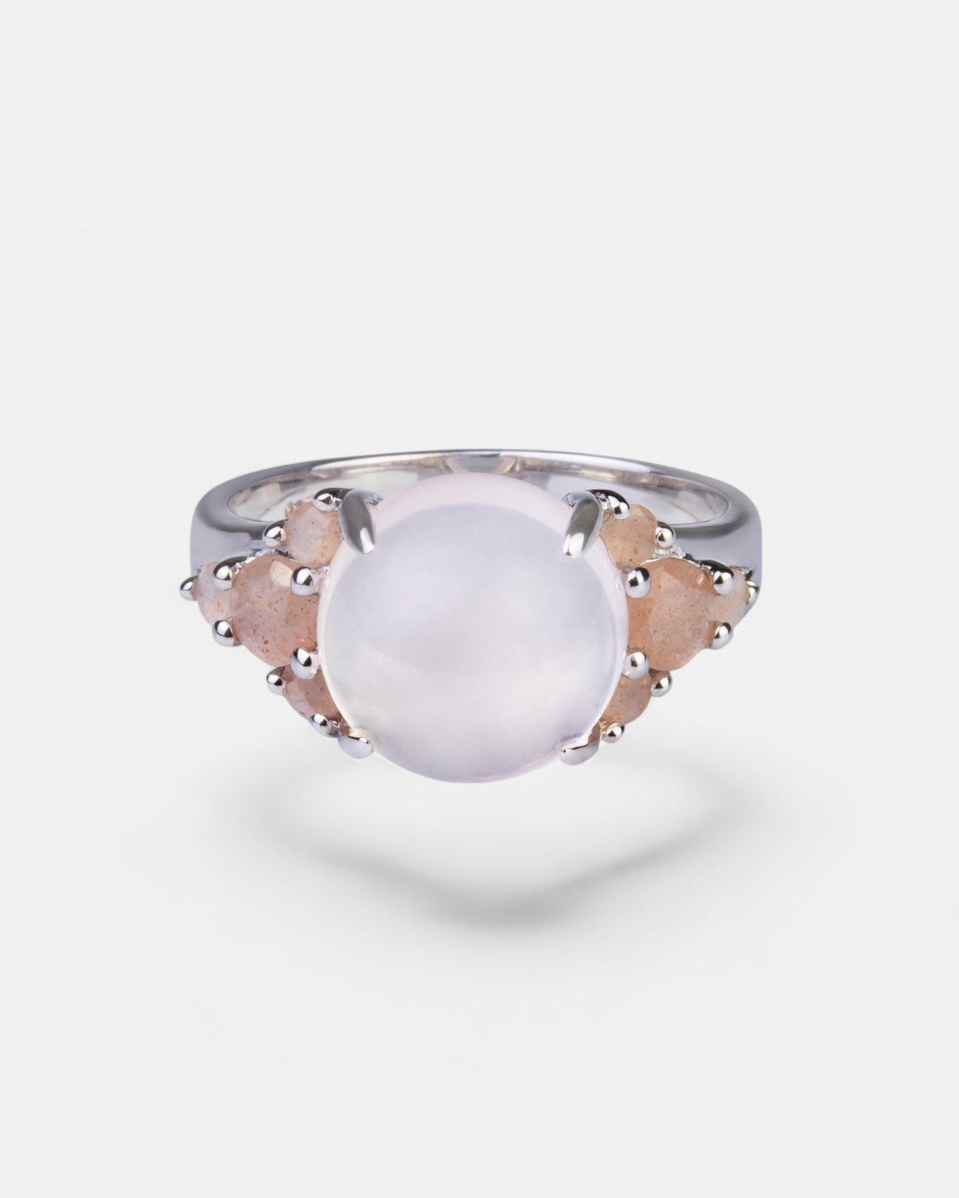 Blooming Ring Silber Rosenquarz