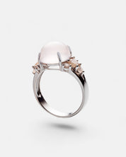 Blooming Ring Silber Rosenquarz