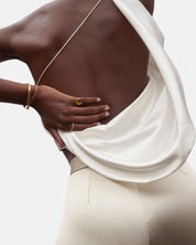 Brilliant Ring Olivenquarz Gold