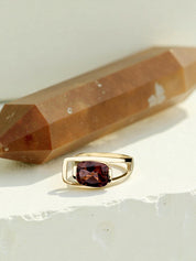 Charming Quartz Ring Smoky Quartz Gold