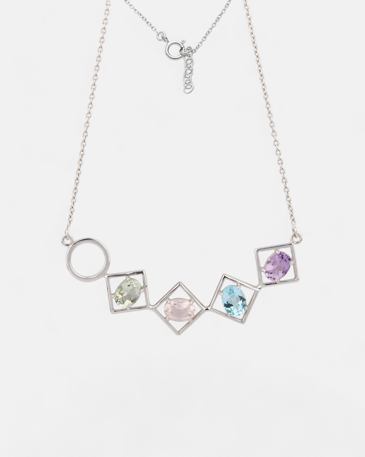 Charming Halskette Topas Silber