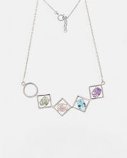 Charming Necklace Topaz Silver