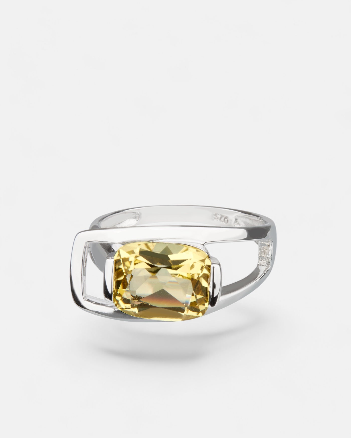 Charming Quartz Ring Lemon Quartz Silver