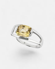 Charming Quartz Ring Lemon Quartz Silver