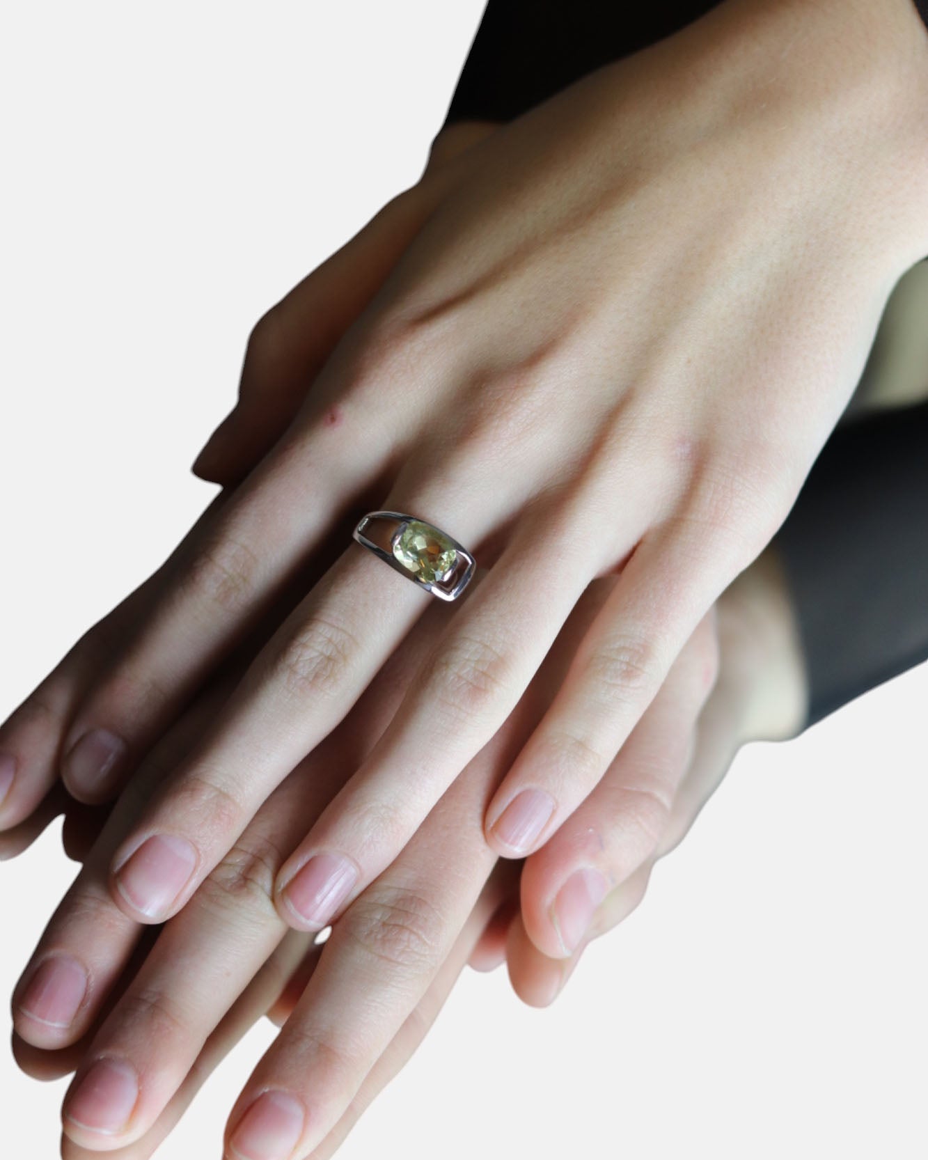 Charming Quartz Ring Lemon Quartz Silver