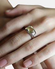 Charming Quartz Ring Lemon Quartz Silver