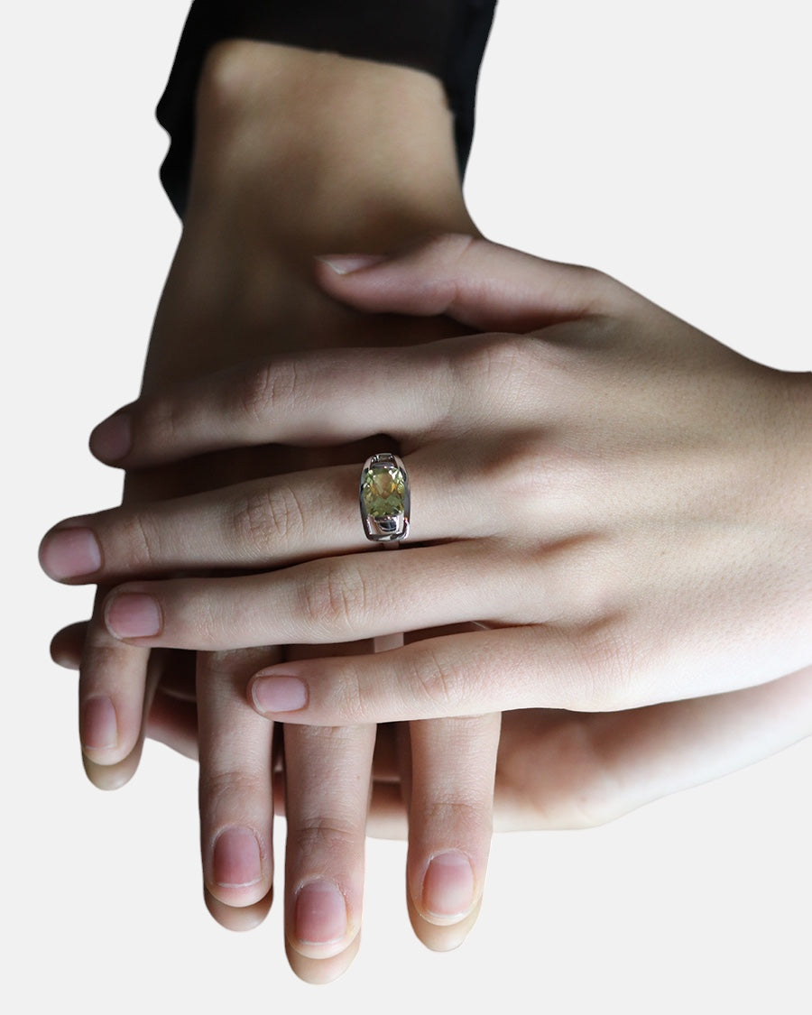Charming Quartz Ring Lemon Quartz Silver