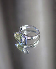Charming Quartz Ring Lemon Quartz Silver