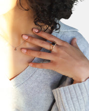 Rauchquarz Ring Gold - Rauchquarz Schmuck - Charming Quartz Ring Gold