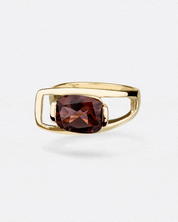 Rauchquarz Ring Gold - Rauchquarz Schmuck - Charming Quartz Ring Gold