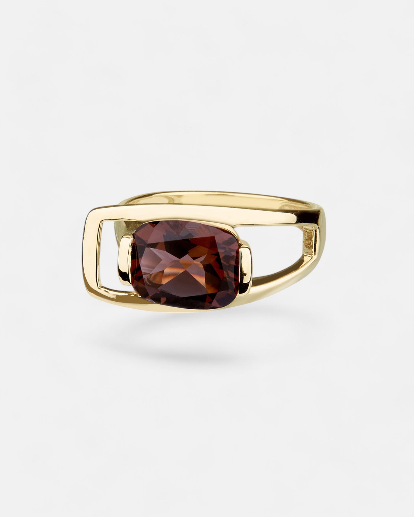 Charming Quartz Ring Smoky Quartz Gold