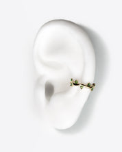 Cit'azone grün - Ear cuff Chromdiopsid Gold