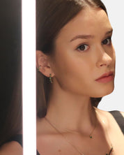 Cit'azone grün - Ear cuff Chromdiopsid Gold
