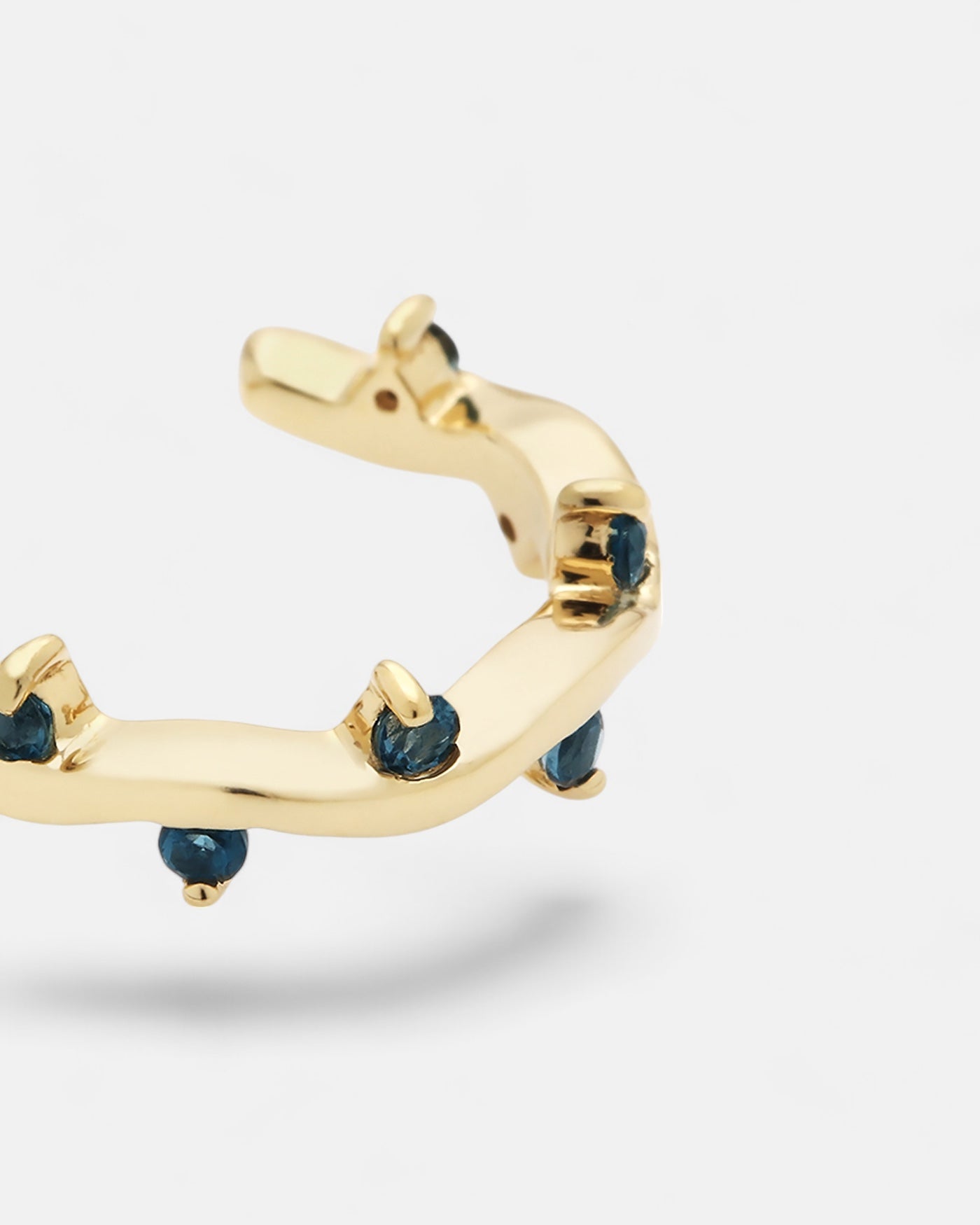 Cit'azone blue - Ear cuff Topaz Gold