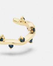 Cit'azone blue - Ear cuff Topaz Gold