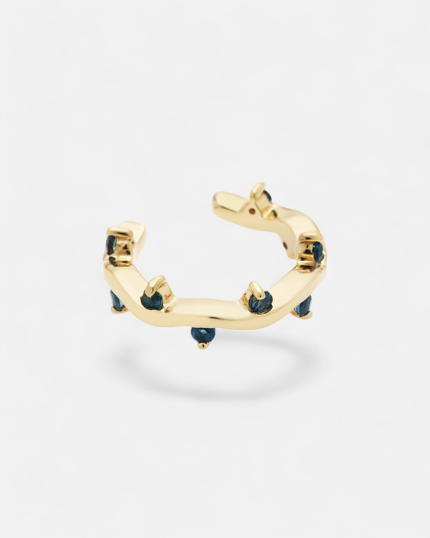 Cit'azone blue - Ear cuff Topaz Gold