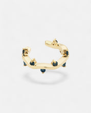 Cit'azone blue - Ear cuff Topaz Gold