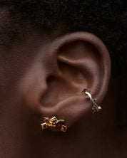 Cit'azone blue - Ear cuff Topaz Gold