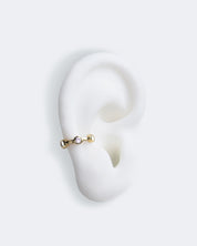 Citygirl rosa - Ear cuff Rosenquarz Gold