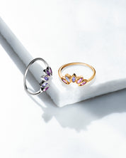 Crown Ring Silber Amethyst