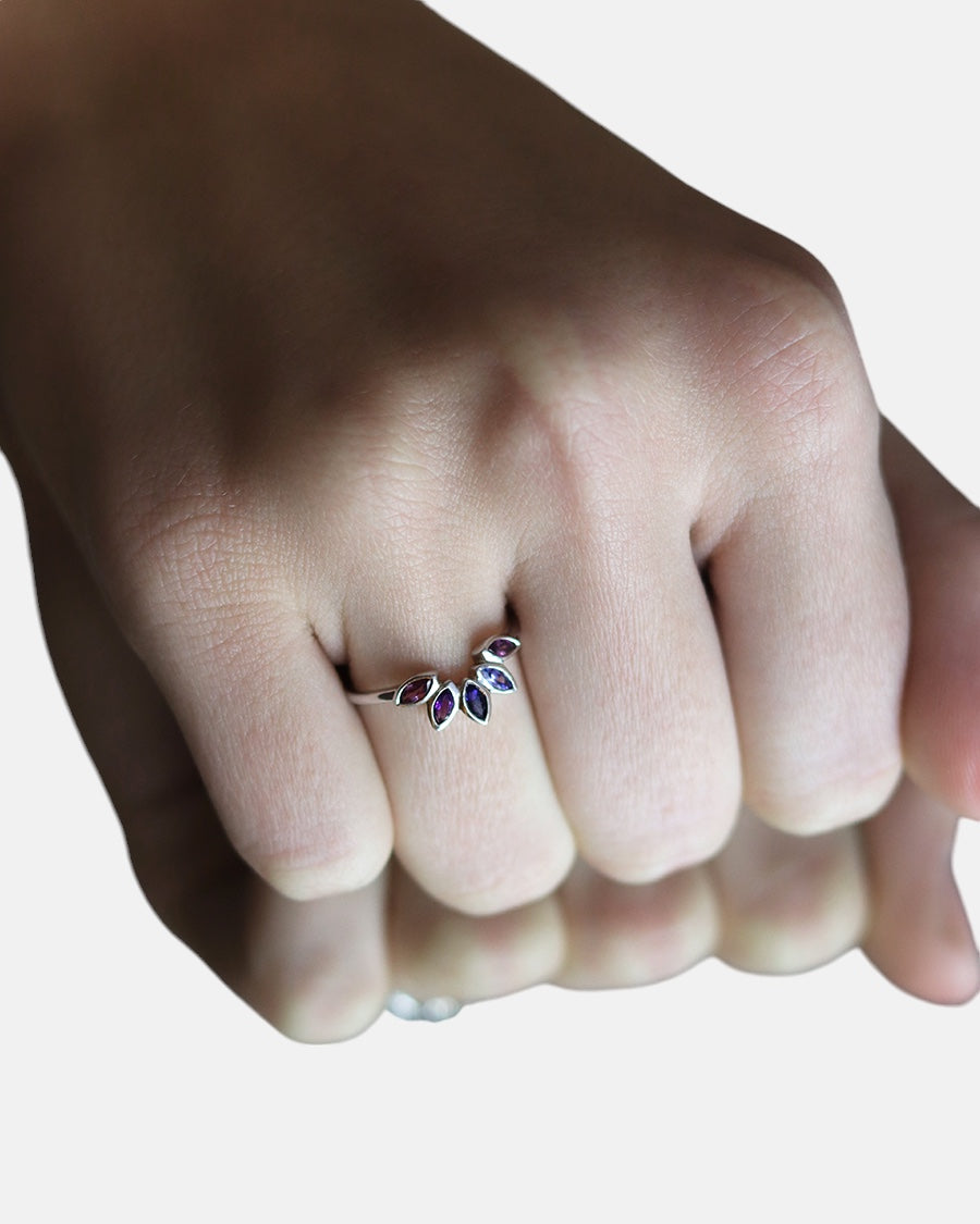 Crown Ring Silber Amethyst