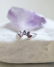 Crown Ring Silber Amethyst