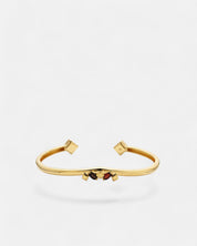 Daring Bangle Garnet Gold