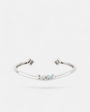 Daring Bangle Topaz Silver