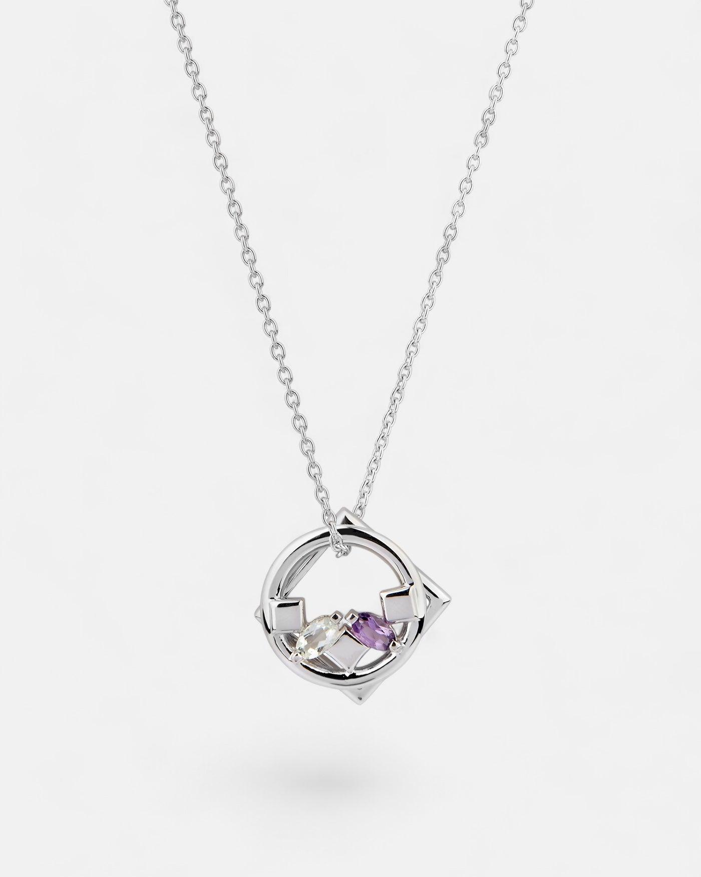 Daring Necklace Amethyst Silver