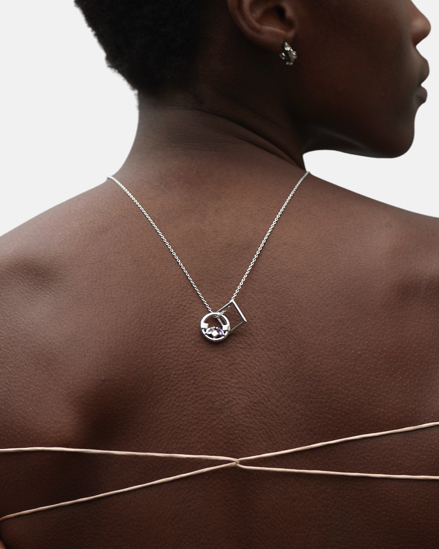 Daring Necklace Amethyst Silver