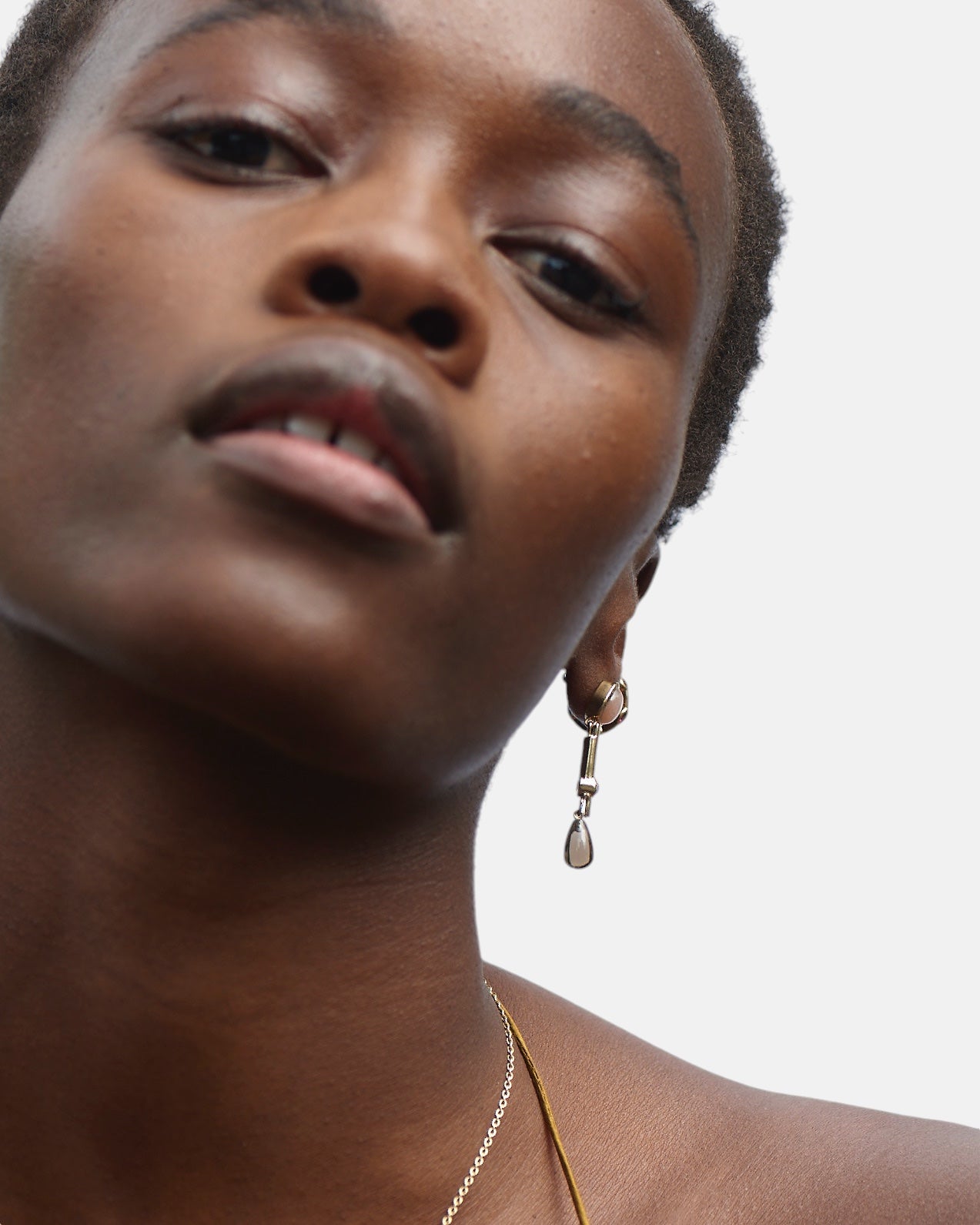 Daydreamer Earrings Moonstone Gold