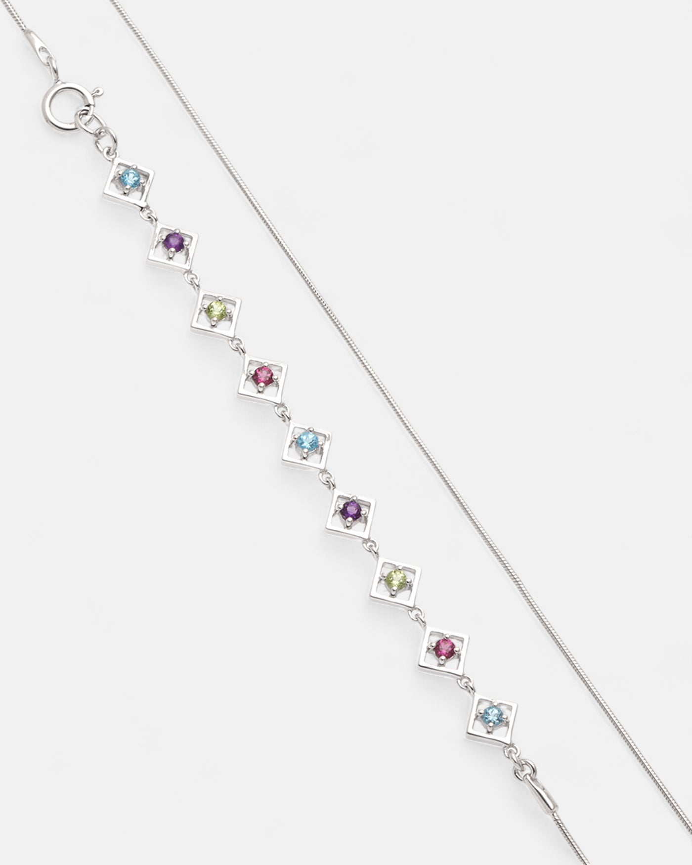 Embrace Me Armband Amethyst Silber