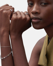 Embrace Me Armband Amethyst Silber
