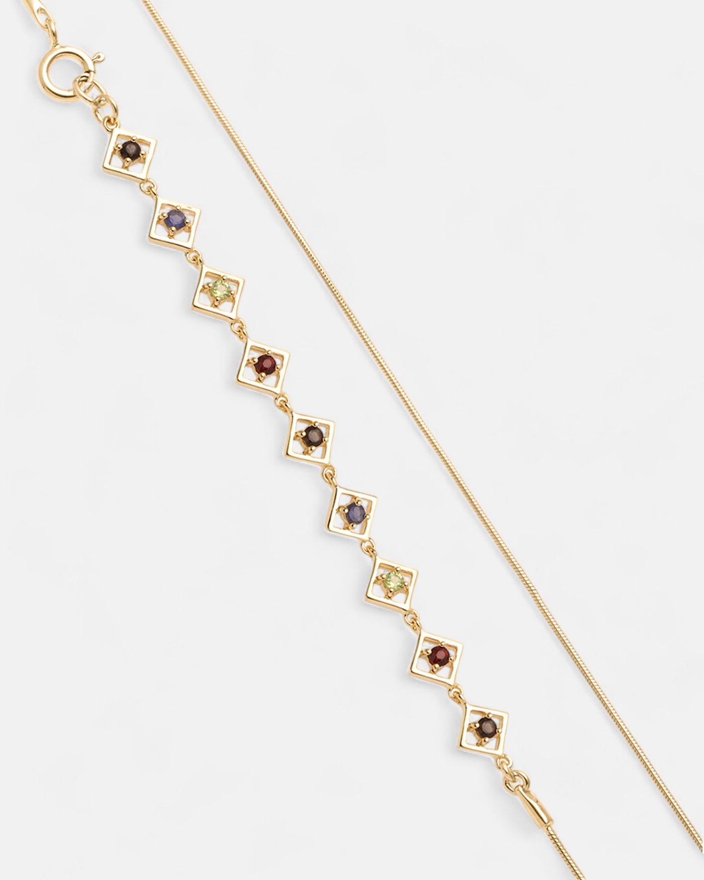 Embrace Me Bracelet Garnet Gold