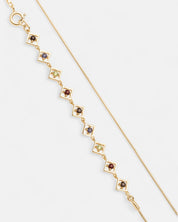 Embrace Me Bracelet Garnet Gold