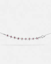 Embrace Me Bracelet Rhodolite Silver