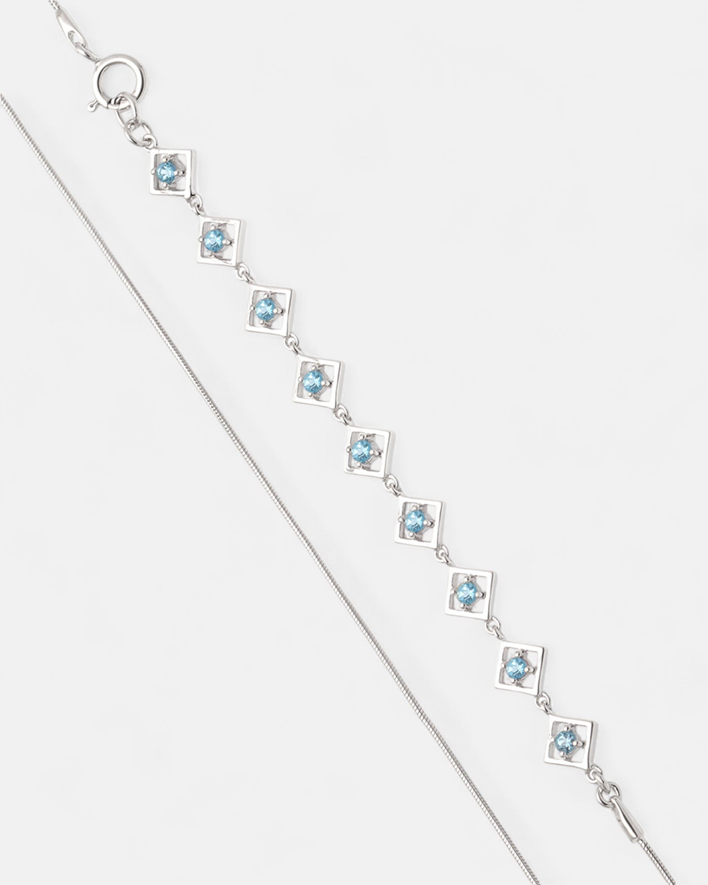 Embrace Me Armband Topas Silber