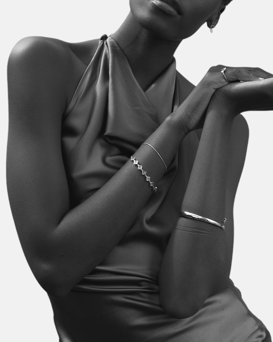 Embrace Me Armband Topas Silber