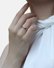 Goldring poliert pre-set Granat Hidden Inner Strength