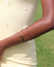 Heroic Bangle Smoky Quartz Gold